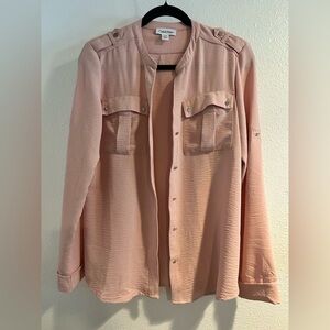 Calvin Klein Pink Blouse Size Small